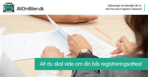 Ansøg om registreringsattest